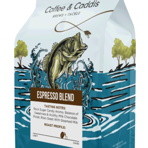 espresso blend by coffee and caddis