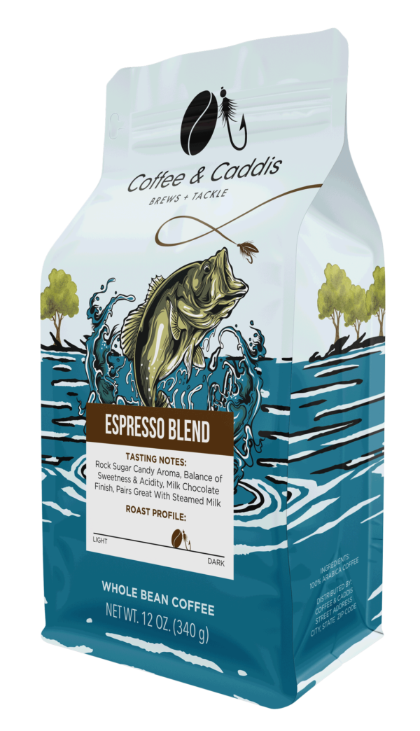 espresso blend by coffee and caddis